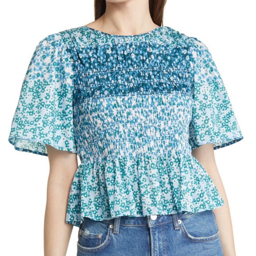 Rails Rosie Smocked Peplum Top